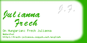julianna frech business card